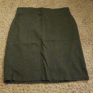 Gray Pencil Skirt